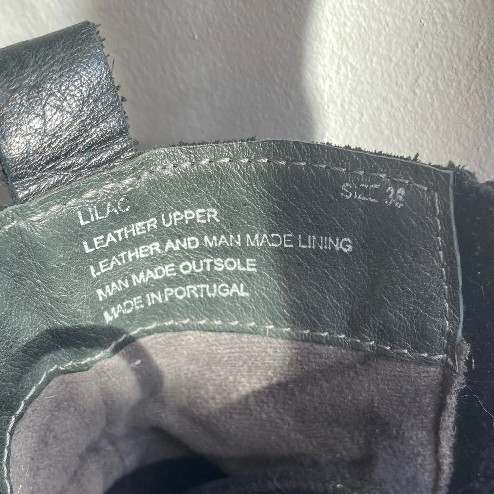 Black Leather Lace Up Combat Women’s Boots - Miz Mooz - Picture 3 of 10